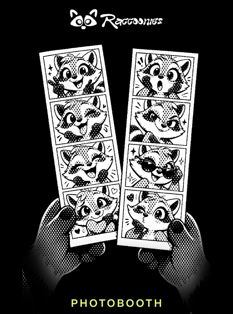 Raccoonies photobooth intro